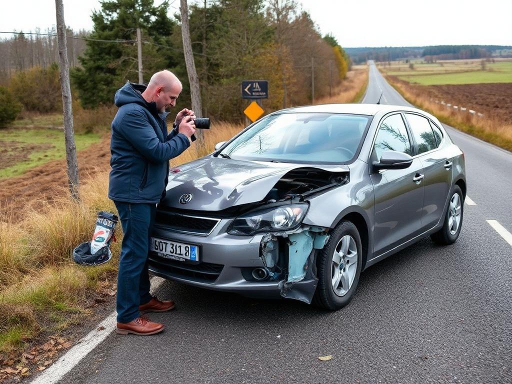 Wildschaden Gutachten Grasberg nach Unfall auf der Landstraße